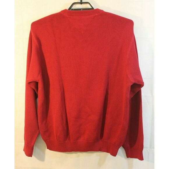 Tommy Hilfiger Sweater NWT Deadstock Vintage Red Crewneck Pullover Size XL - Picture 6 of 6
